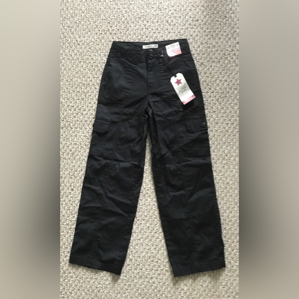 Brand- Vanilla Star, black cargo pants, girls size 10, adjustable waist